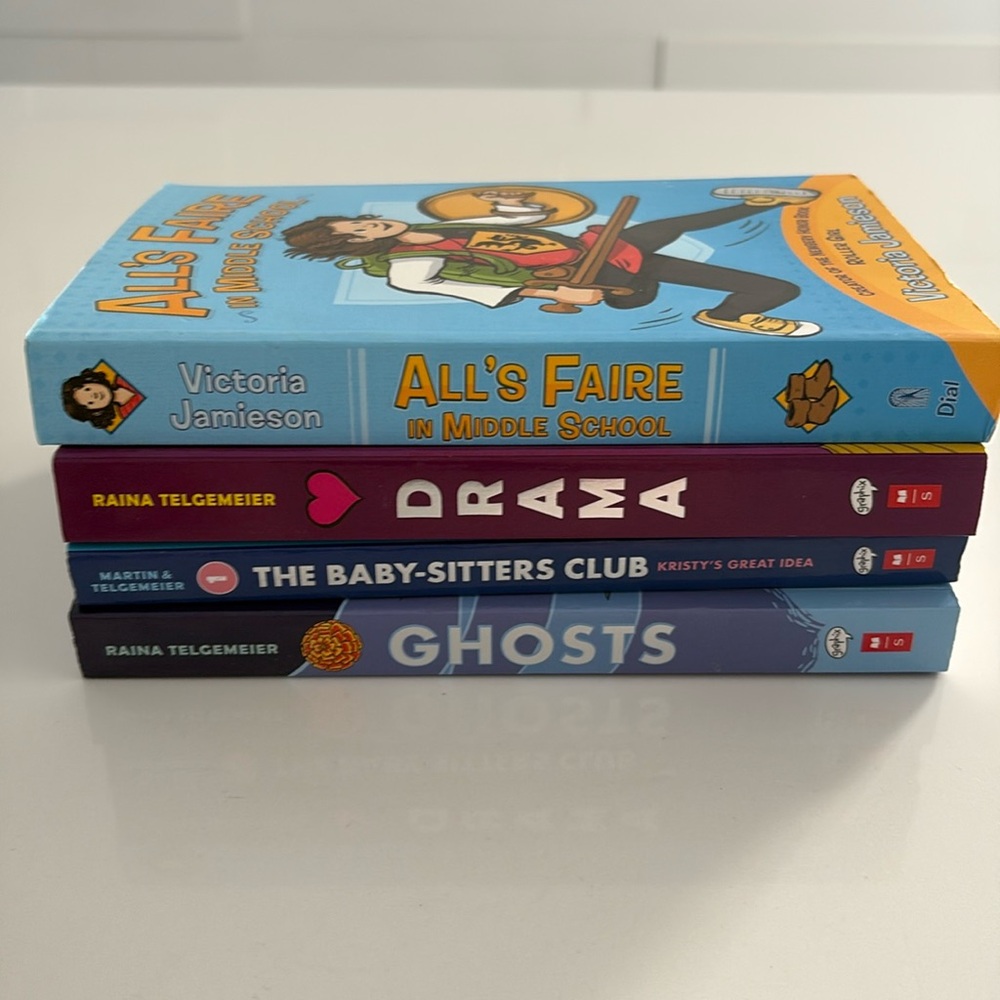Ghosts, The Baby-sitters Club, Drama + All’s Faire in Middle School Book Bundle